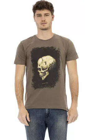 Trussardi Hombre, Camisetas, Marrón, Talla: 2XL