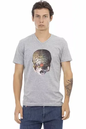Trussardi Hombre, Camisetas, Gris, Talla: L