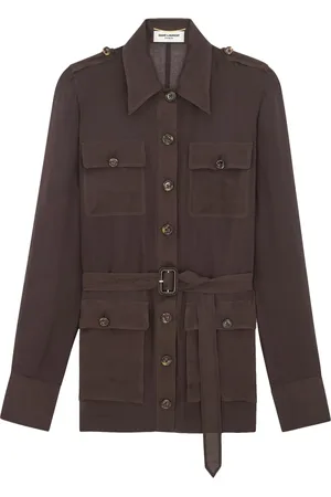 Saint Laurent Mujer, Chaquetas, Marrón, Talla: M