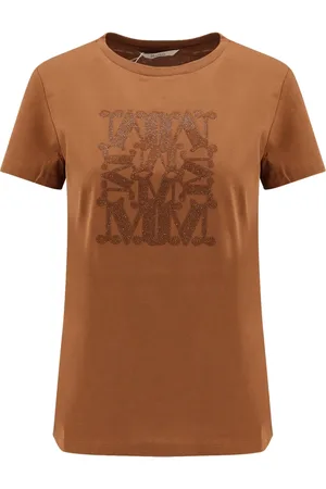 Max Mara Mujer, Camisetas, Marrón, Talla: S