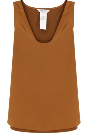 Max Mara Mujer, Camisetas, Marrón, Talla: M