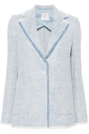 ELEVENTY Mujer, Chaquetas, Azul, Talla: M