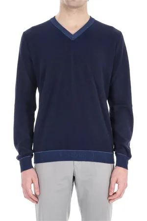 Roberto Collina Hombre, Jerseys, Azul, Talla: M