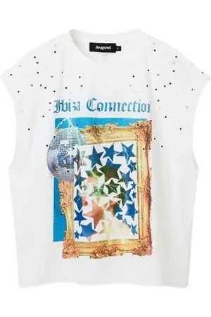 Desigual Mujer, Camisetas, Blanco, Talla: L