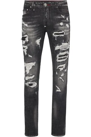 Philipp Plein Hombre, Vaqueros, Negro, Talla: W36