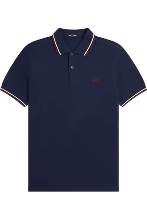 Fred Perry Hombre, Camisetas, Azul, Talla: M