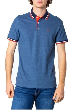JACK & JONES Hombre, Camisetas, Azul, Talla: S