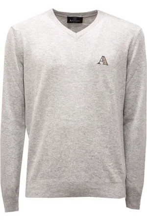 Aquascutum Hombre, Jerseys, Gris, Talla: L