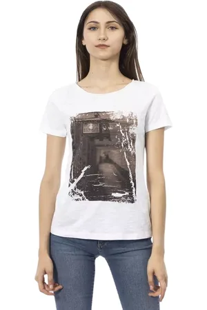 Trussardi Mujer, Camisetas, Blanco, Talla: L