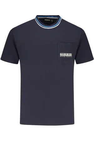 Napapijri Hombre, Camisetas, Azul, Talla: M