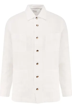 Brunello Cucinelli Hombre, Camisas, Blanco, Talla: S