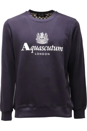 Aquascutum Hombre, Sudaderas, Azul, Talla: L