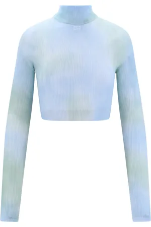 OFF-WHITE Mujer, Camisetas, Azul, Talla: S