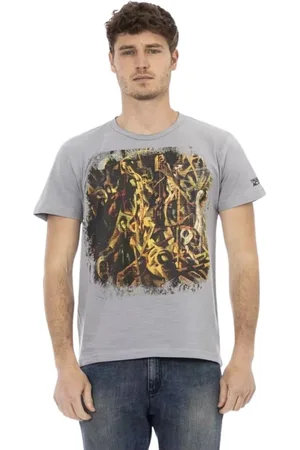 Trussardi Hombre, Camisetas, Gris, Talla: L