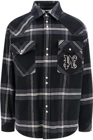Palm Angels Hombre, Camisas, Gris, Talla: M