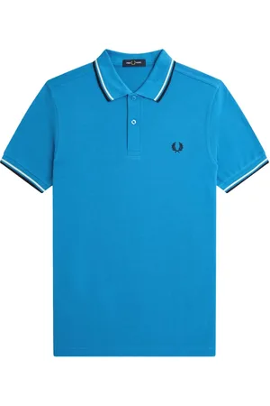 Fred Perry Hombre, Camisetas, Azul, Talla: 2XL