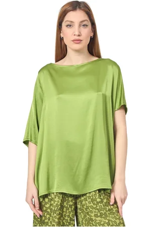 Manila Grace Mujer, Blusas y Camisas, Verde, Talla: S