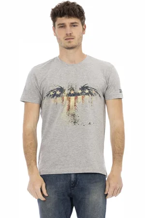 Trussardi Hombre, Camisetas, Gris, Talla: 2XL