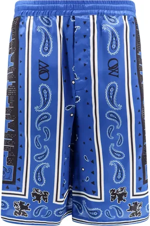 OFF-WHITE Hombre, Pantalones cortos, Azul, Talla: S