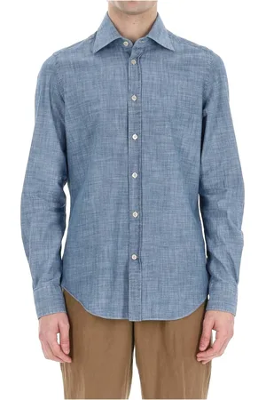 ELEVENTY Hombre, Camisas, Azul, Talla: XL