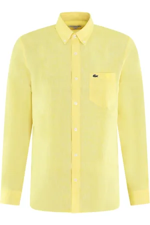 Lacoste Hombre, Camisas, Amarillo, Talla: 3XL