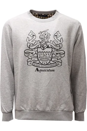 Aquascutum Hombre, Sudaderas, Gris, Talla: L