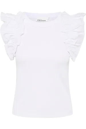 Karen by Simonsen Mujer, Camisetas, Blanco, Talla: M