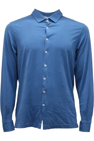 Gran Sasso Hombre, Camisas, Azul, Talla: S