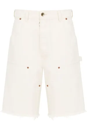 Maison Margiela Hombre, Pantalones cortos, Blanco, Talla: W30
