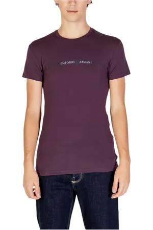 Emporio Armani Hombre, Camisetas, Púrpura, Talla: M