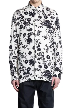LANEUS Hombre, Camisas, Blanco, Talla: 2XL