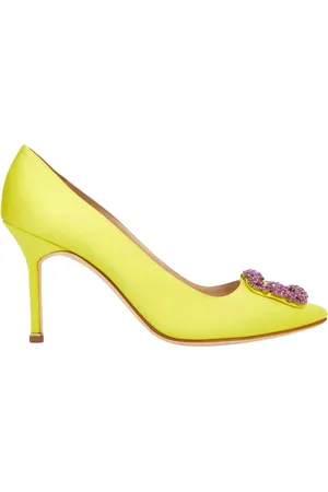 Manolo Blahnik Mujer, Zapatos, Amarillo, Talla: 38 EU