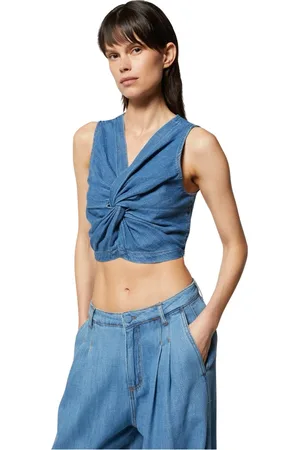 Silvian Heach Mujer, Camisetas, Azul, Talla: 2XS