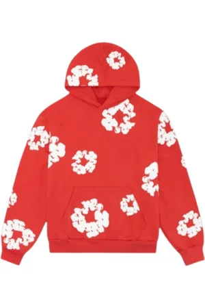 DENIM TEARS Hombre, Sudaderas, Rojo, Talla: M