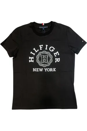 Tommy Hilfiger Hombre, Camisetas, Negro, Talla: XL