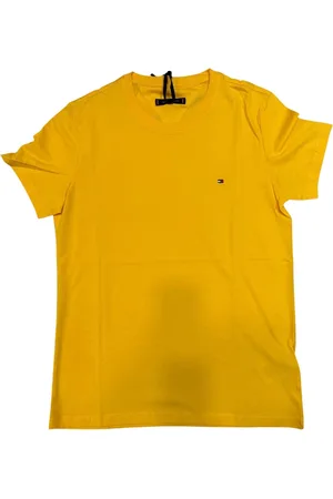 Tommy Hilfiger Hombre, Camisetas, Amarillo, Talla: XL