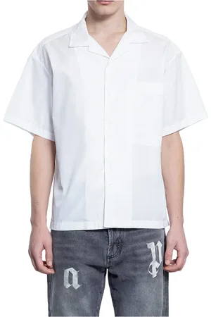 Palm Angels Hombre, Camisas, Blanco, Talla: S