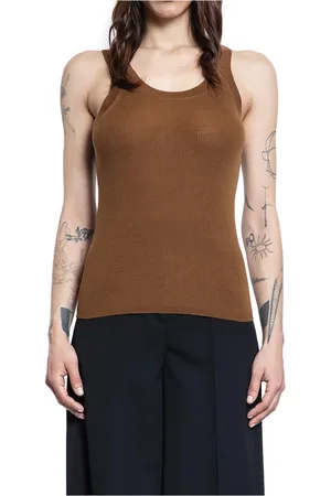 Max Mara Mujer, Camisetas, Marrón, Talla: S