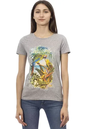 Trussardi Mujer, Camisetas, Gris, Talla: M