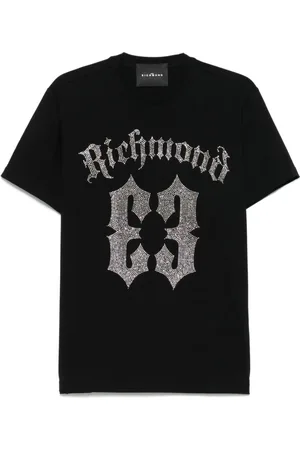 John Richmond Hombre, Camisetas, Negro, Talla: L