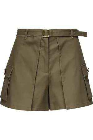 Guess Mujer, Pantalones cortos, Verde, Talla: XL