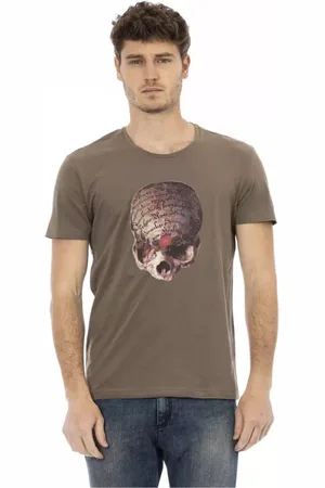 Trussardi Hombre, Camisetas, Marrón, Talla: 2XL