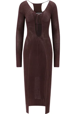 ANDREA ADAMO Mujer, Vestidos, Marrón, Talla: S