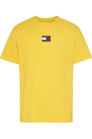 Tommy Hilfiger Hombre, Camisetas, Amarillo, Talla: M