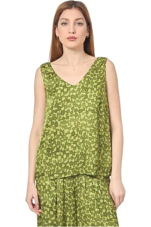 Manila Grace Mujer, Camisetas, Verde, Talla: XS
