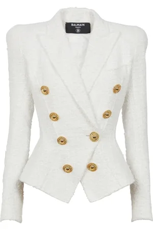 Balmain Mujer, Chaquetas, Blanco, Talla: M