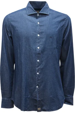 SONRISA Hombre, Camisas, Azul, Talla: L