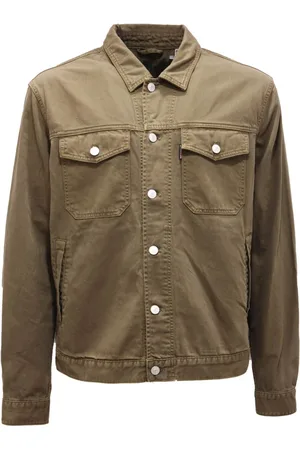 Schott NYC Hombre, Chaquetas, Verde, Talla: S