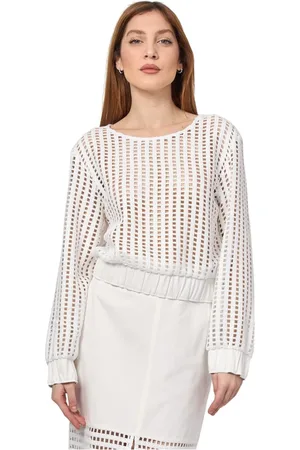 JIJIL Mujer, Camisetas, Blanco, Talla: 2XS