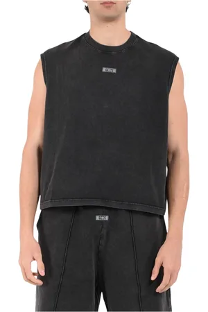 GCDS Hombre, Camisetas, Gris, Talla: L